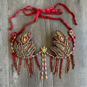 Magical wonderland clothing Red Fire Carnival Bra